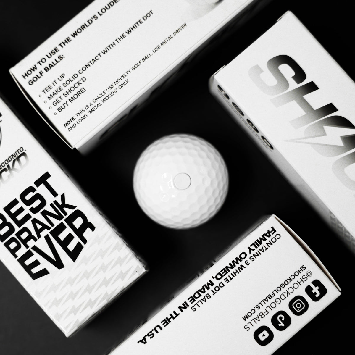 SHOCK'D Prank Golf Balls