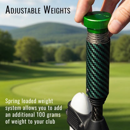 DriVR Elite - Adjustable VR Weighted Golf Club Handle Accessory - Compatible with Quest 2, 3/3s, and Pro
