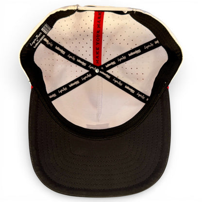 Pocket Aces Golf Hat | Snapback Cap | Built-in Magnetic Ball Marker Holder + Marker Included | Adjustable Gray & Black