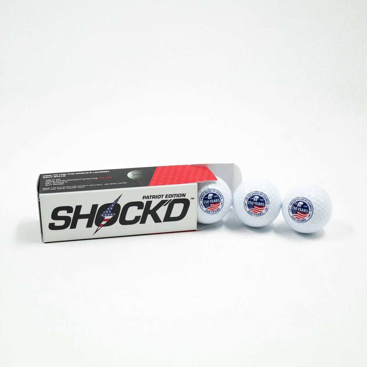 SHOCK'D Prank Golf Balls