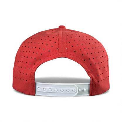 Missing Milk Golf Hat | Snapback Cap | Built-in Magnetic Ball Marker Holder + Marker Included | Missing Golf Ball | Adjustable Red