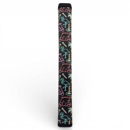 Miami Slice Putter Grip | 2.0 Pistol Grip | Premium PU Material | Soft Tacky Feel | Golf Putter Grip – Neon Slice Design
