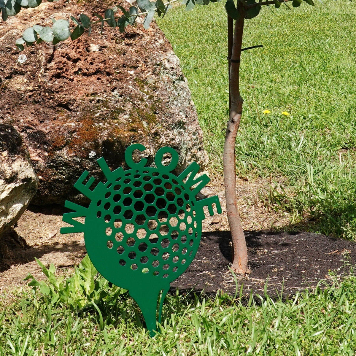 Golf Ball and Tee Welcome Sign