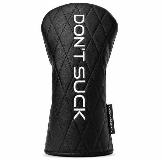 Don’t Suck™ Driver Headcover — Premium Black Diamond Quilted Fit (460cc)